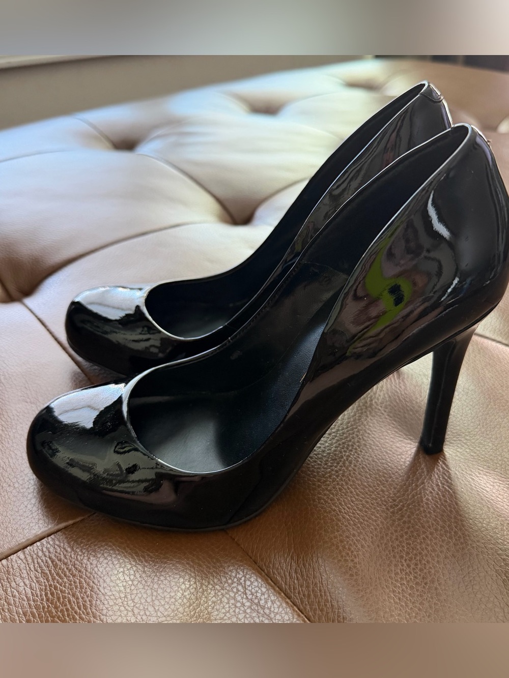 Jessica Simpson Black Patent Heels 7.5